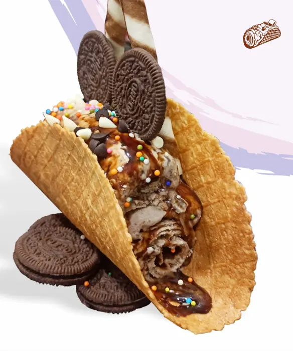 Oreo taco roll